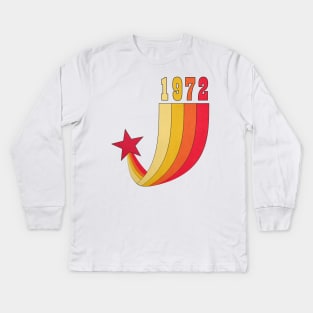 Vintage 1972 Kids Long Sleeve T-Shirt